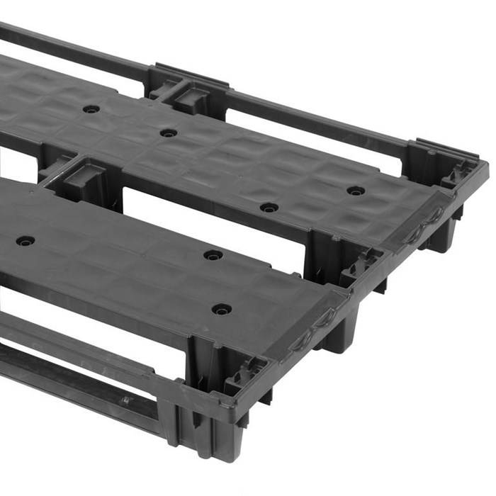 Plastic EURO pallet 1200x800x140 , nesting , runners, Light weight, 200 kg in Rack