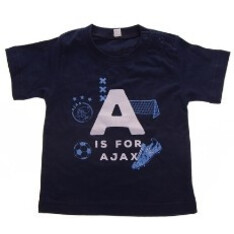 AJAX Amsterdam Baby t-shirt ajax blauw: A is for Ajax