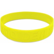 ADO Den Haag Armbandje rubber geel: glow in the dark