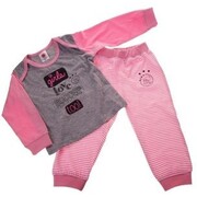 AJAX Amsterdam Baby pyjama ajax roze: girls love soccer