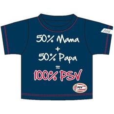 PSV Eindhoven Baby t-shirt psv donkerblauw: 50+50