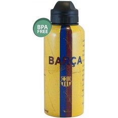 Barcelona FC Bidon barcelona geel aluminium stripe: 400 ml