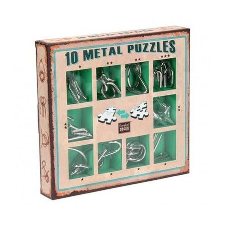 Eureka 10 Metal Puzzles (groen)