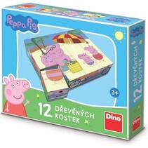 Peppa Pig blokjes puzzle 12 pcs