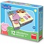 Dino Peppa Pig blokjes puzzle 12 pcs