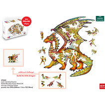 Eureka 2D RainboWooden Puzzle - Dragon