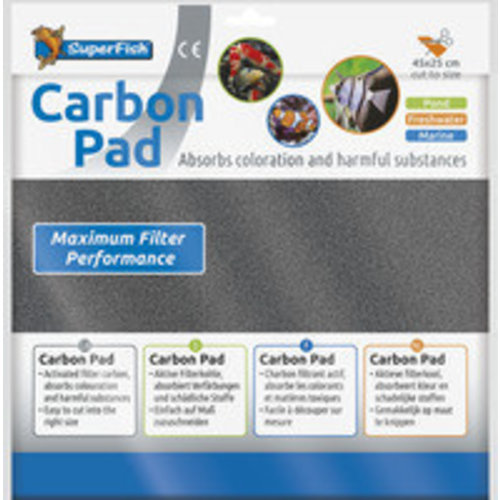 SuperFish SuperFish Carbon pad 45 x 25 cm SuperFish SuperFish Carbon pad 45 x 25 cm