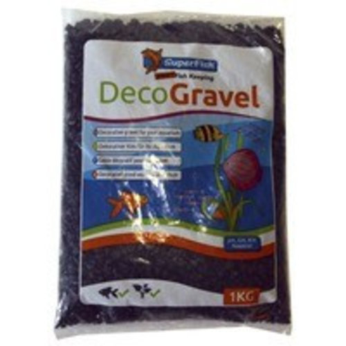 SuperFish SuperFish Deco grind zwart 1 kg SuperFish SuperFish Deco grind zwart 1 kg