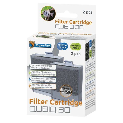 SuperFish SuperFish Qubiq 30 cartridge 2 stuks SuperFish SuperFish Qubiq 30 cartridge 2 stuks