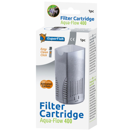 SuperFish SuperFish Aqua-Flow 400 Easy Click cartridge 1 stuk SuperFish SuperFish Aqua-Flow 400 Easy Click cartridge 1 stuk