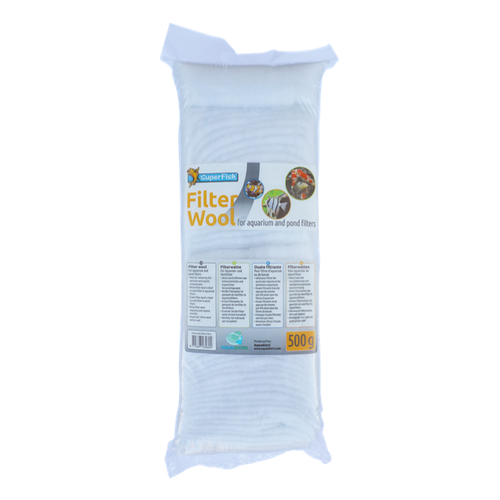 SuperFish SuperFish witte filterwatten 500 gram SuperFish SuperFish witte filterwatten 500 gram