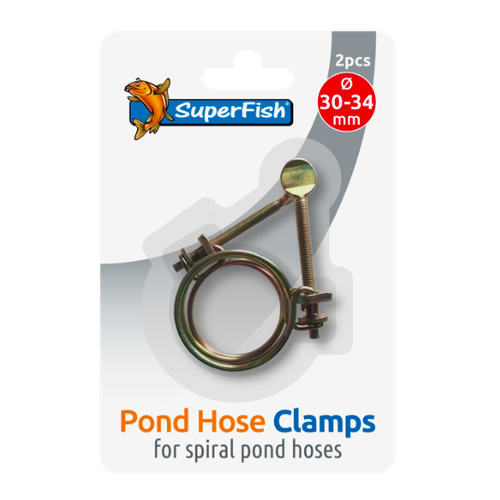 SuperFish SuperFish Spiraalslangklem 30-34mm 2 st SuperFish SuperFish Spiraalslangklem 30-34mm 2 st