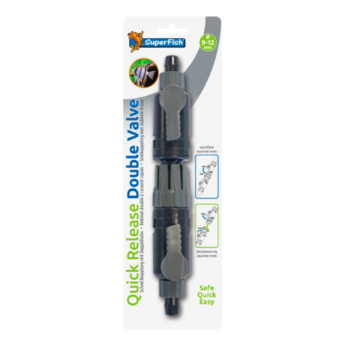 SuperFish SuperFish Dubbelkraan snelkoppeling 9-12 mm SuperFish SuperFish Dubbelkraan snelkoppeling 9-12 mm
