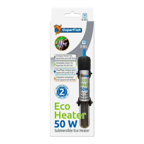 SuperFish SuperFish Eco heater 50w 0-30l (17cm) SuperFish SuperFish Eco heater 50w 0-30l (17cm)