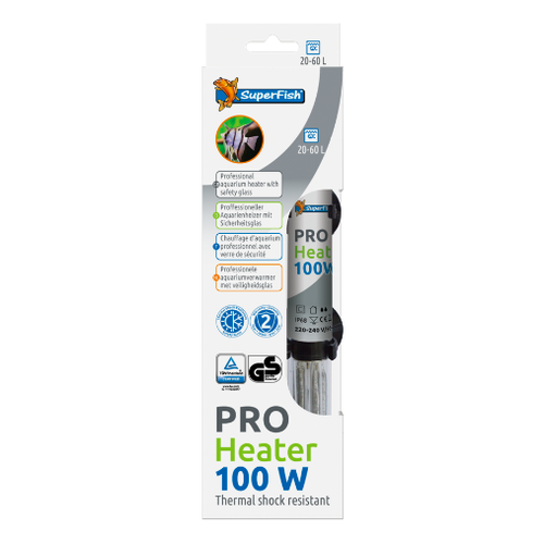 SuperFish SuperFish Pro heater 100w 20-60l (21cm) SuperFish SuperFish Pro heater 100w 20-60l (21cm)