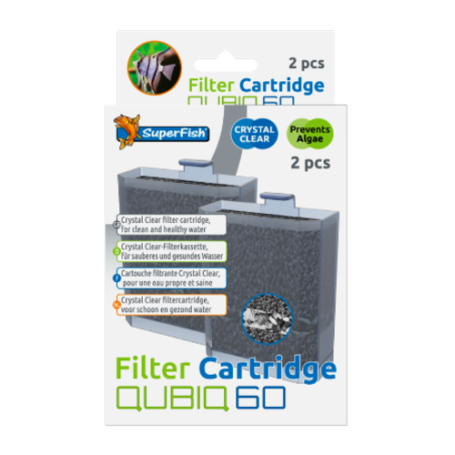 SuperFish SuperFish QubiQ 60 cartridge 2 st SuperFish SuperFish QubiQ 60 cartridge 2 st