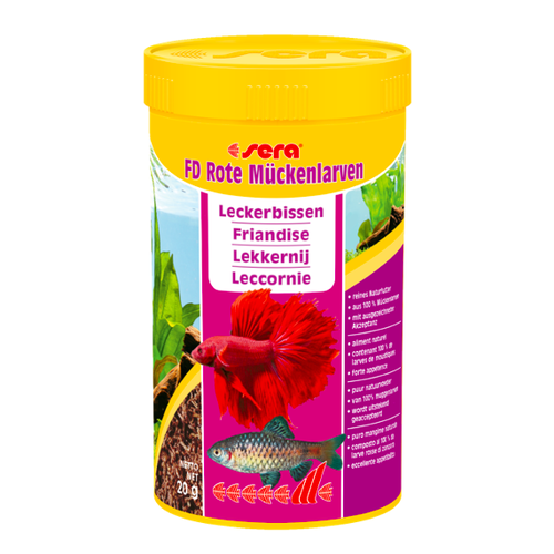 Sera Sera FD rode muggenlarven 250 ml Sera Sera FD rode muggenlarven 250 ml