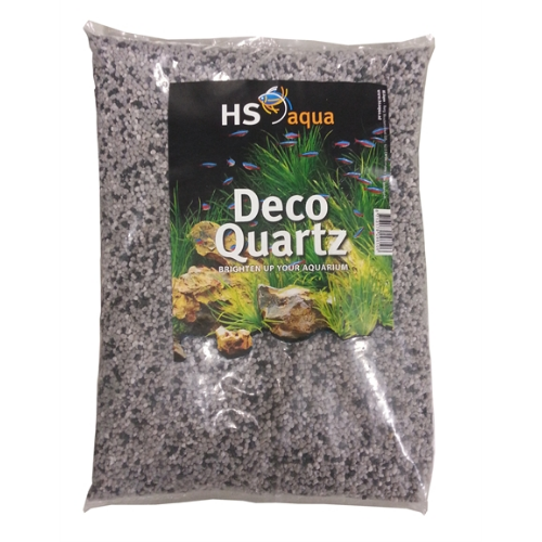 HS Aqua HS Aqua Deco Quartz 2-3 mm mix wit/zwart/grijs 4 kg HS Aqua HS Aqua Deco Quartz 2-3 mm mix wit/zwart/grijs 4 kg