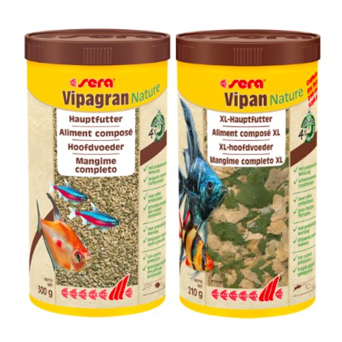 Sera Sera Vipan Nature 1000 ml en Sera Vipagran Nature 1000 ml voordeelbundel Sera Sera Vipan Nature 1000 ml en Sera Vipagran Nature 1000 ml voordeelbundel