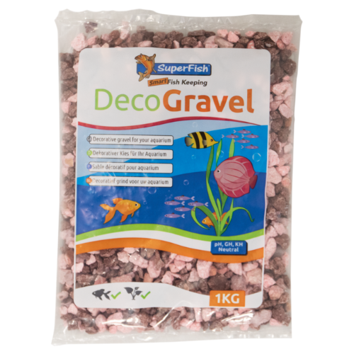 SuperFish SuperFish Deco gravel luxe pink 0,9kg SuperFish SuperFish Deco gravel luxe pink 0,9kg