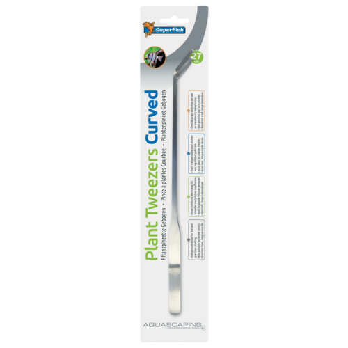SuperFish SuperFish Rvs plant pincet 27cm gebogen SuperFish SuperFish Rvs plant pincet 27cm gebogen