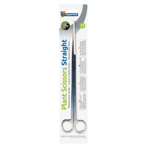 SuperFish SuperFish Rvs plantenschaar 25cm recht SuperFish SuperFish Rvs plantenschaar 25cm recht