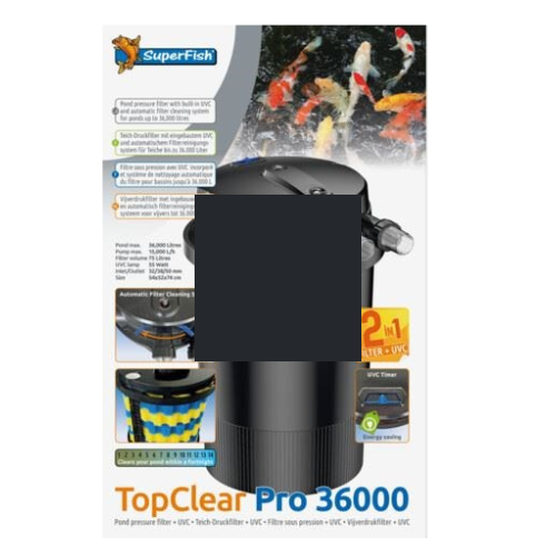SuperFish SuperFish Topclear Pro 36.000 Uvc-55W SuperFish SuperFish Topclear Pro 36.000 Uvc-55W