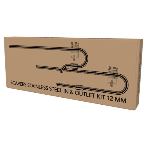 SuperFish SuperFish Scapers Rvs In/Uitlaat Set 12 Mm SuperFish SuperFish Scapers Rvs In/Uitlaat Set 12 Mm