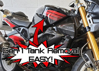 Gen 1 Aprilia Tank Removal