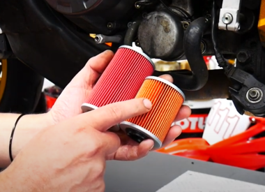 V2 Oil filter standard/extended identification