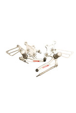 AP Workshops RSV4 and Tuono V4 Rearsets Silver