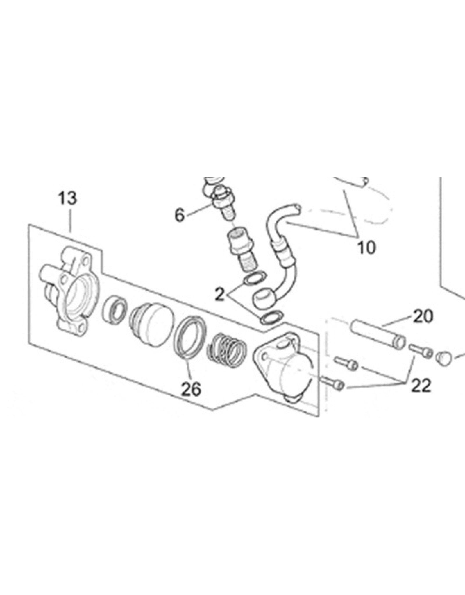 Aprilia Clutch Slave Cylinder Seal All VTwin Models AP