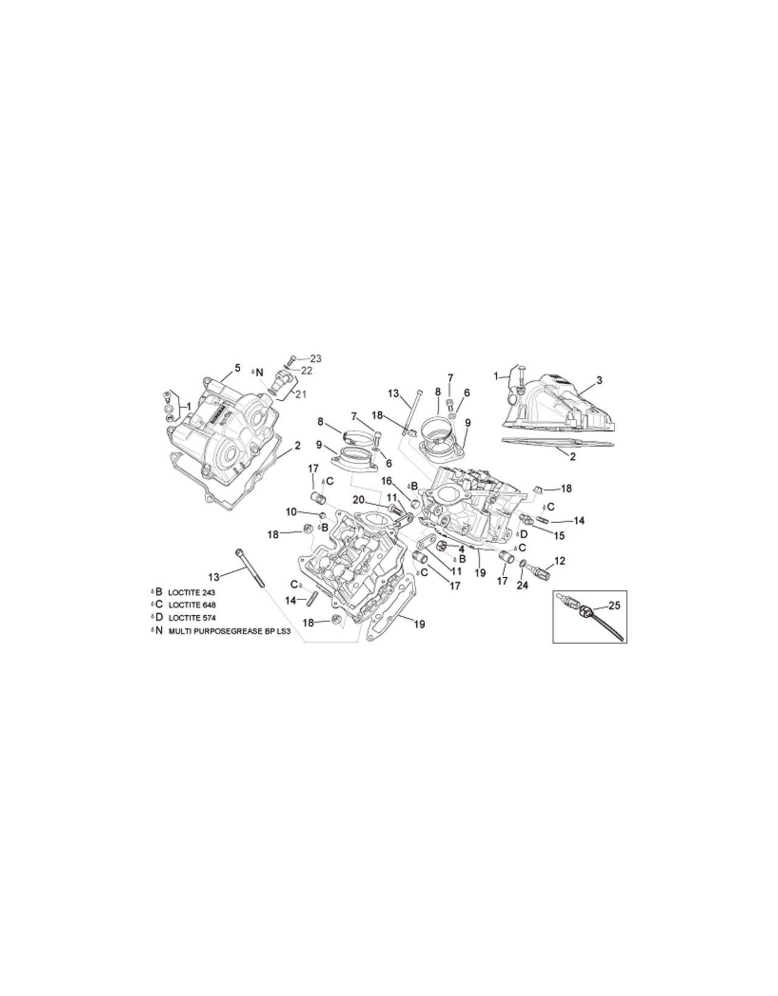 Aprilia Exhaust stud bolt Gen 2 AP0440131