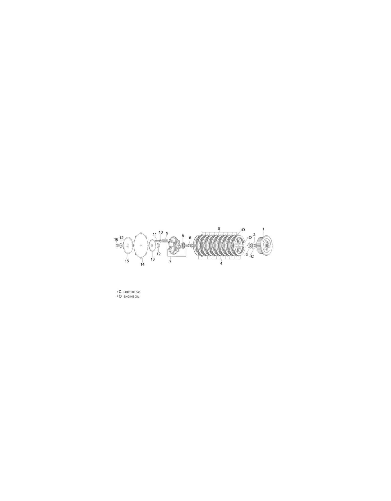 Aprilia Aprilia clutch spring bolt AP0941506