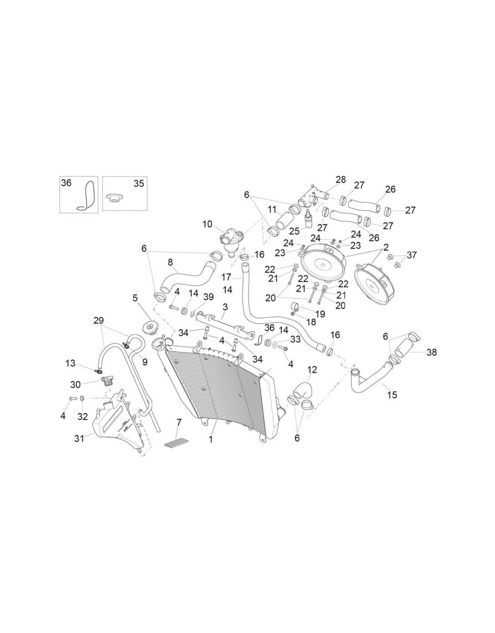 V4 Coolant manifold, 856543