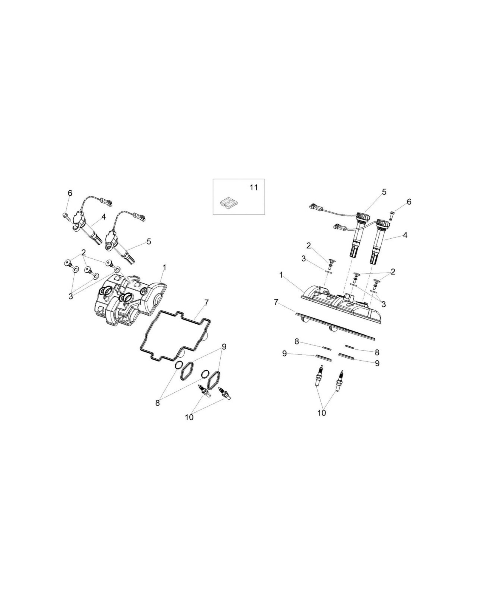 Spark plug housing gasket, 1A020718