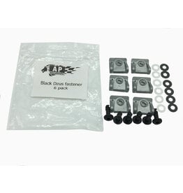 Dzus fastener black - 6 pack