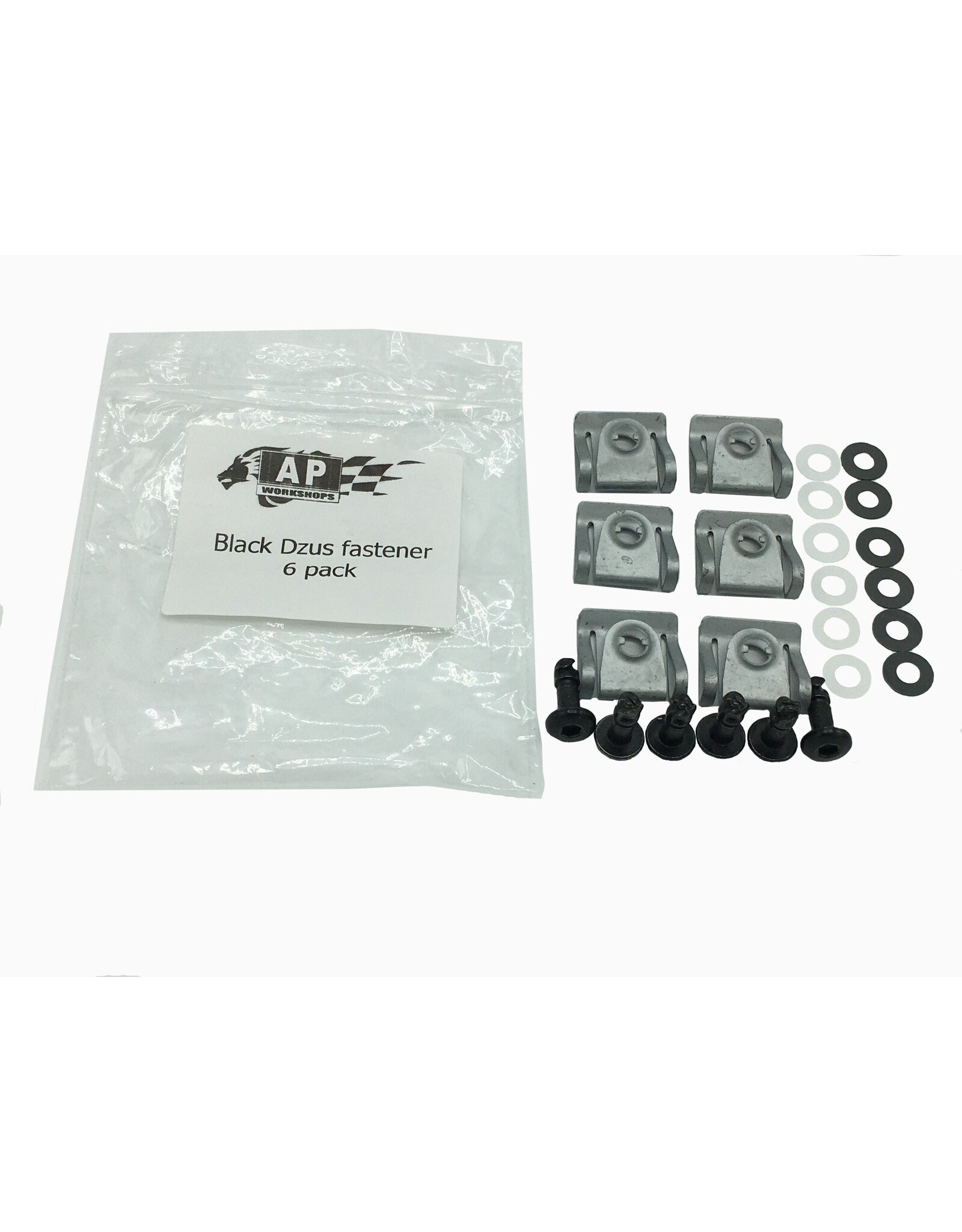 Black Dzus fastener - 6 pack