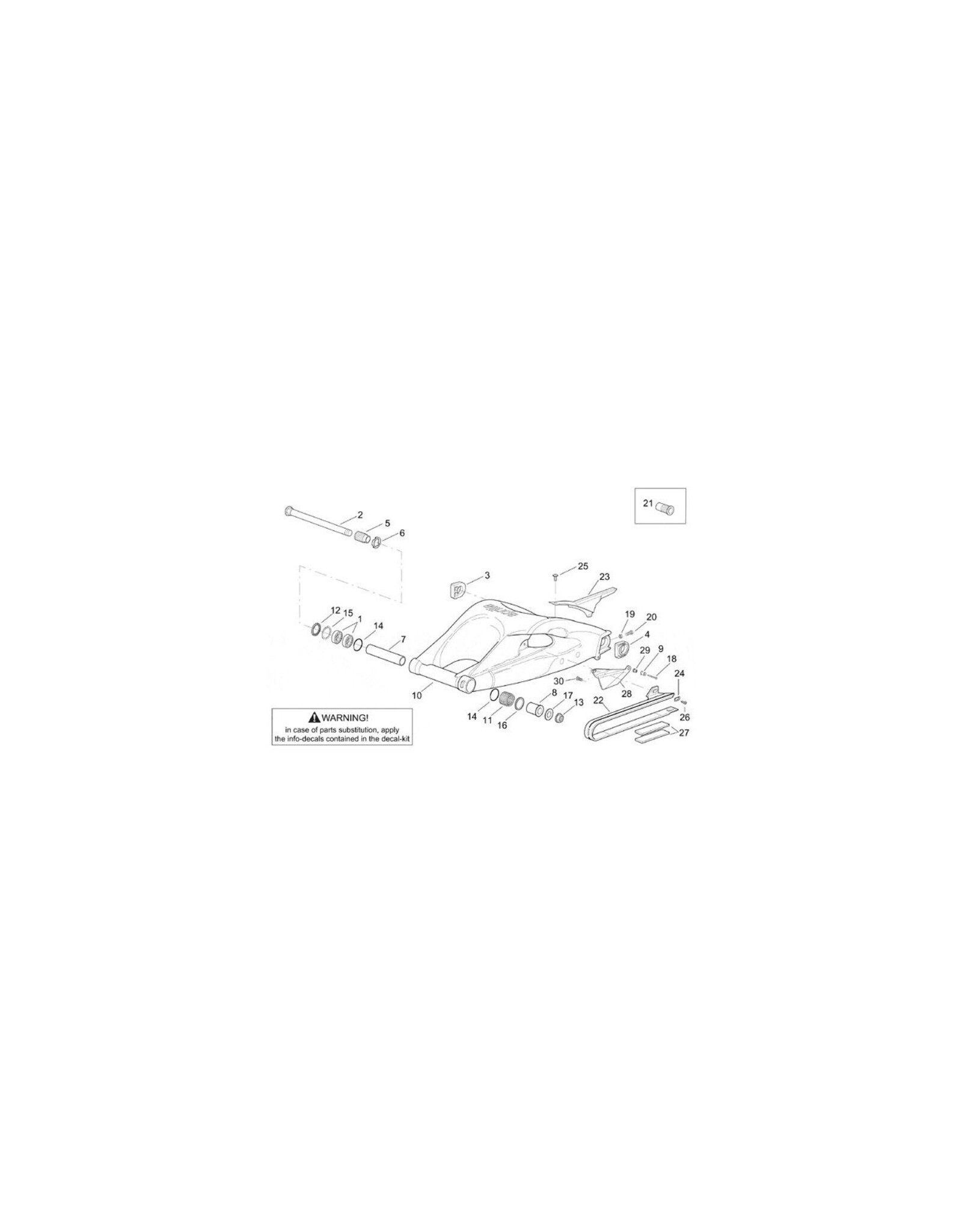 Rear Stand Bush Screw M6X40 AP8150468