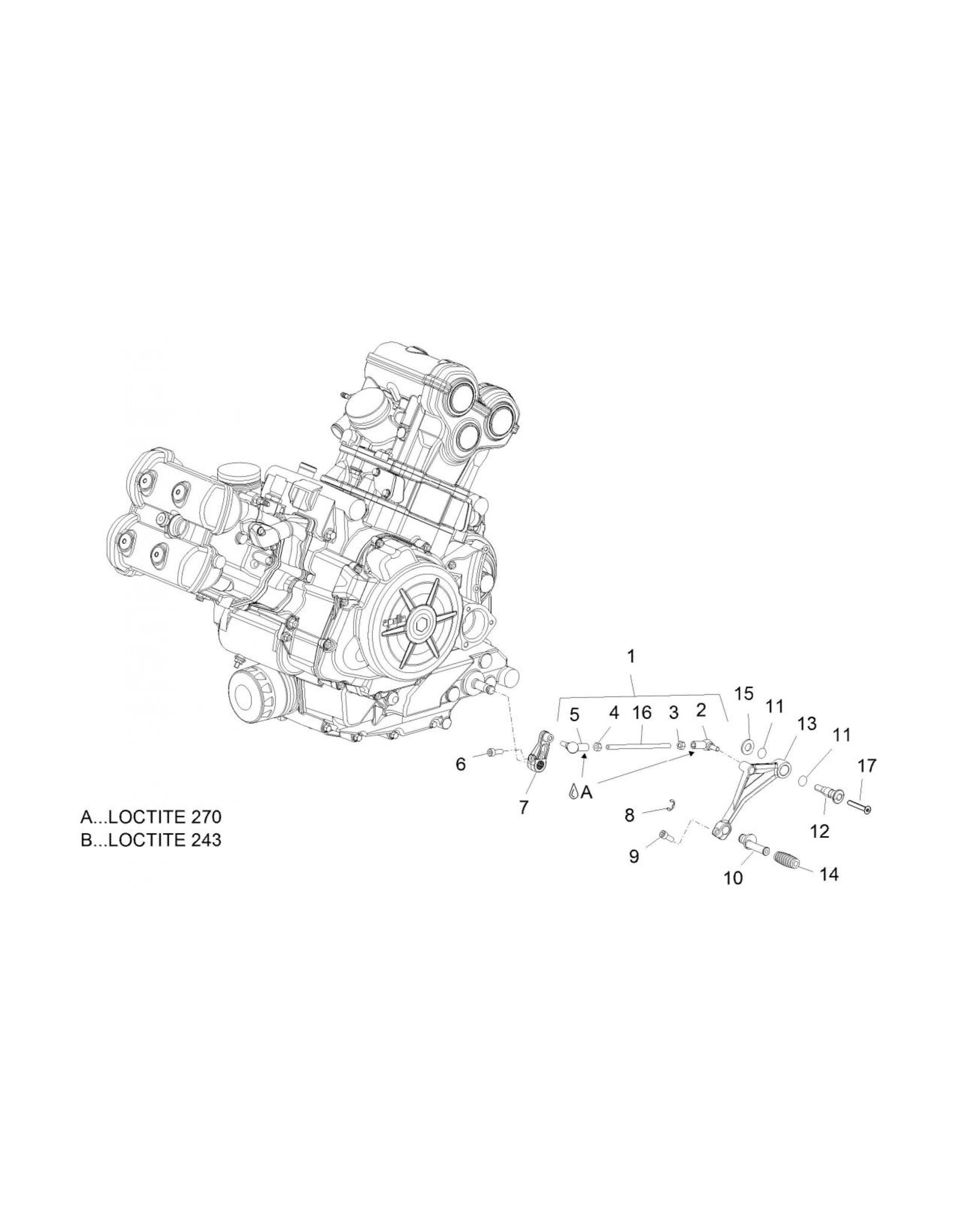 Rear Stand Bush Screw M6X40 AP8150468