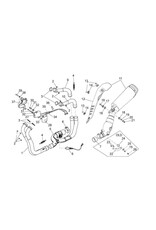 Aprilia Exhaust gasket item number 852090, RSV4 09-21, Tuono V4 11-21, RS660, Tuono 660