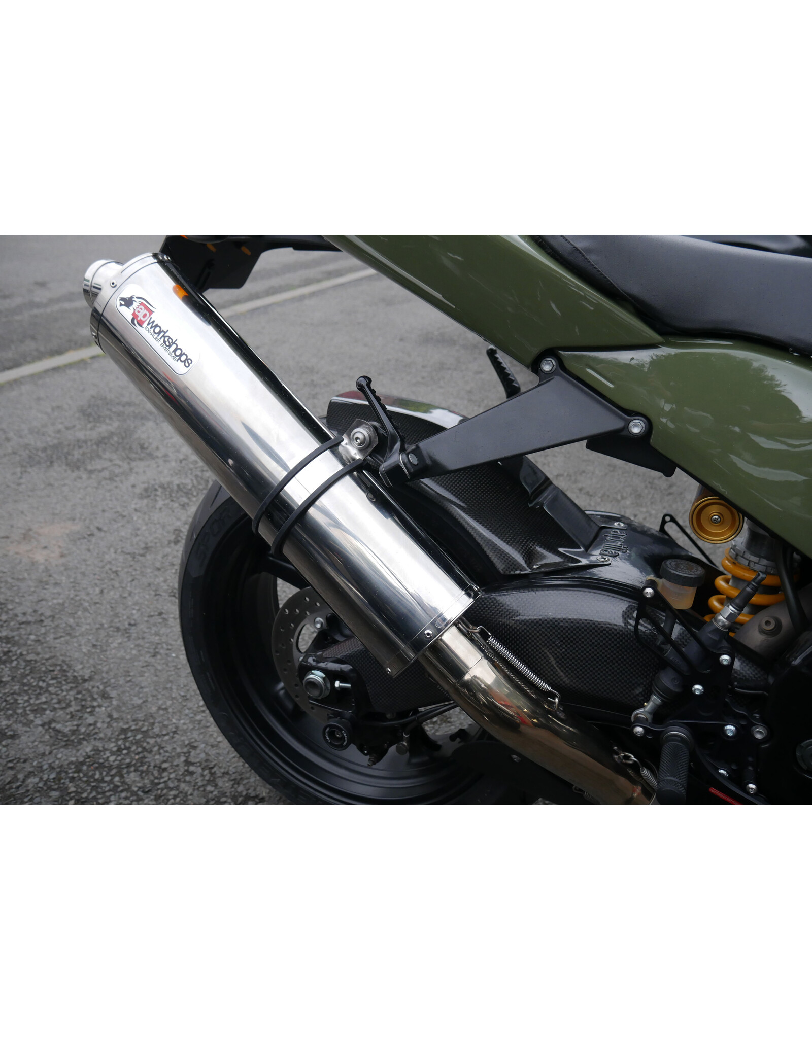 AP Workshops AP Workshops Exhaust  Silencer Gen 1 RSV & Tuono  Including Link Pipe & Strap