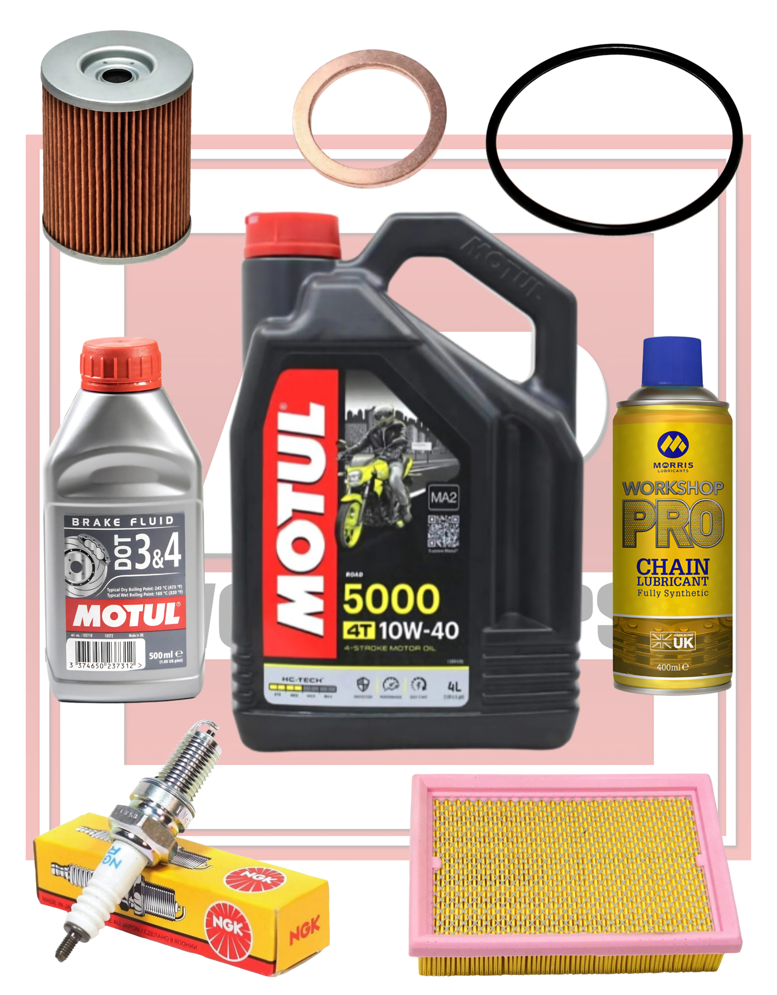 Produktbild von KOMPATIBEL MIT Peugeot Metropolis ÖLWECHSELSERVICE - KOMPLETTE WARTUNG Motor-Roller-SCHMIERMITTEL M (OTUL) 5000 10W40 4T MIT HC-TECH-Technologie + ÖLFILTER + DIY-LUFTFILTER