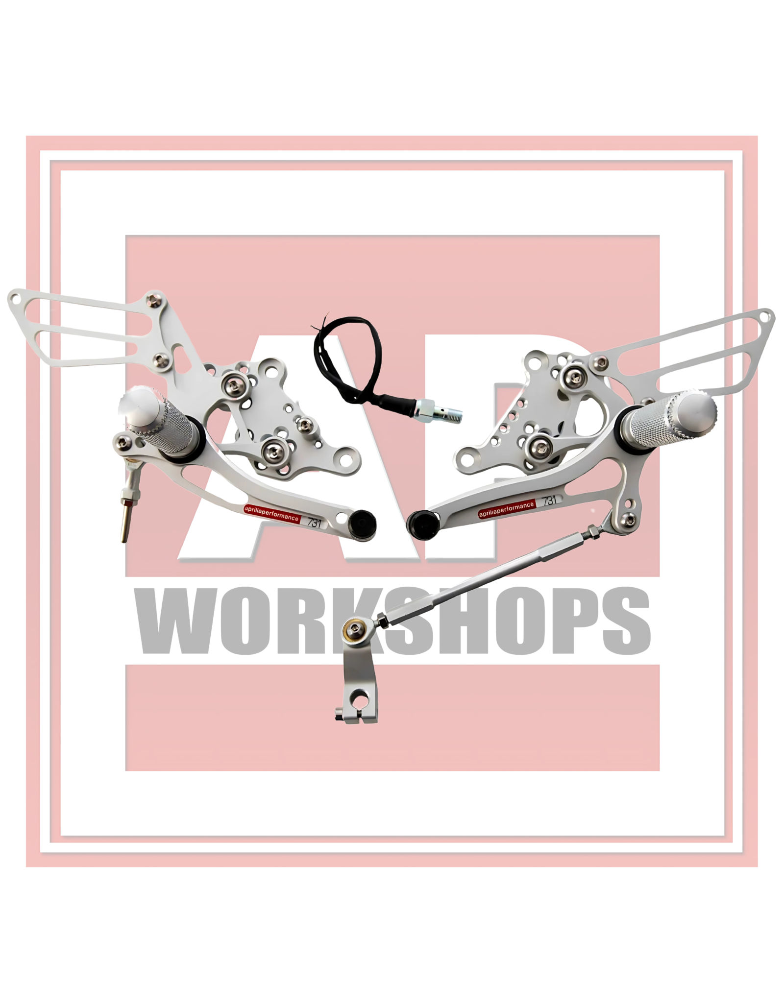 AP Workshops AP Workshops Rearsets RSV 03-10, Tuono 06-10 Silver Gen 2