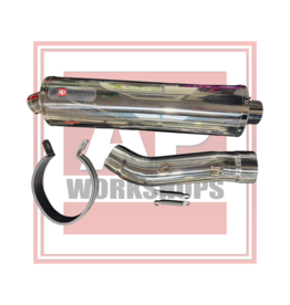 AP Workshops AP Workshops Exhaust  Silencer Gen 1 RSV & Tuono  Including Link Pipe & Strap