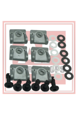 AP Workshops Aprilia Black Dzus fastener - 6 pack