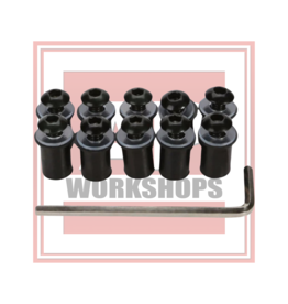 AP Workshops Screen Fitting Kit Black 10Pc