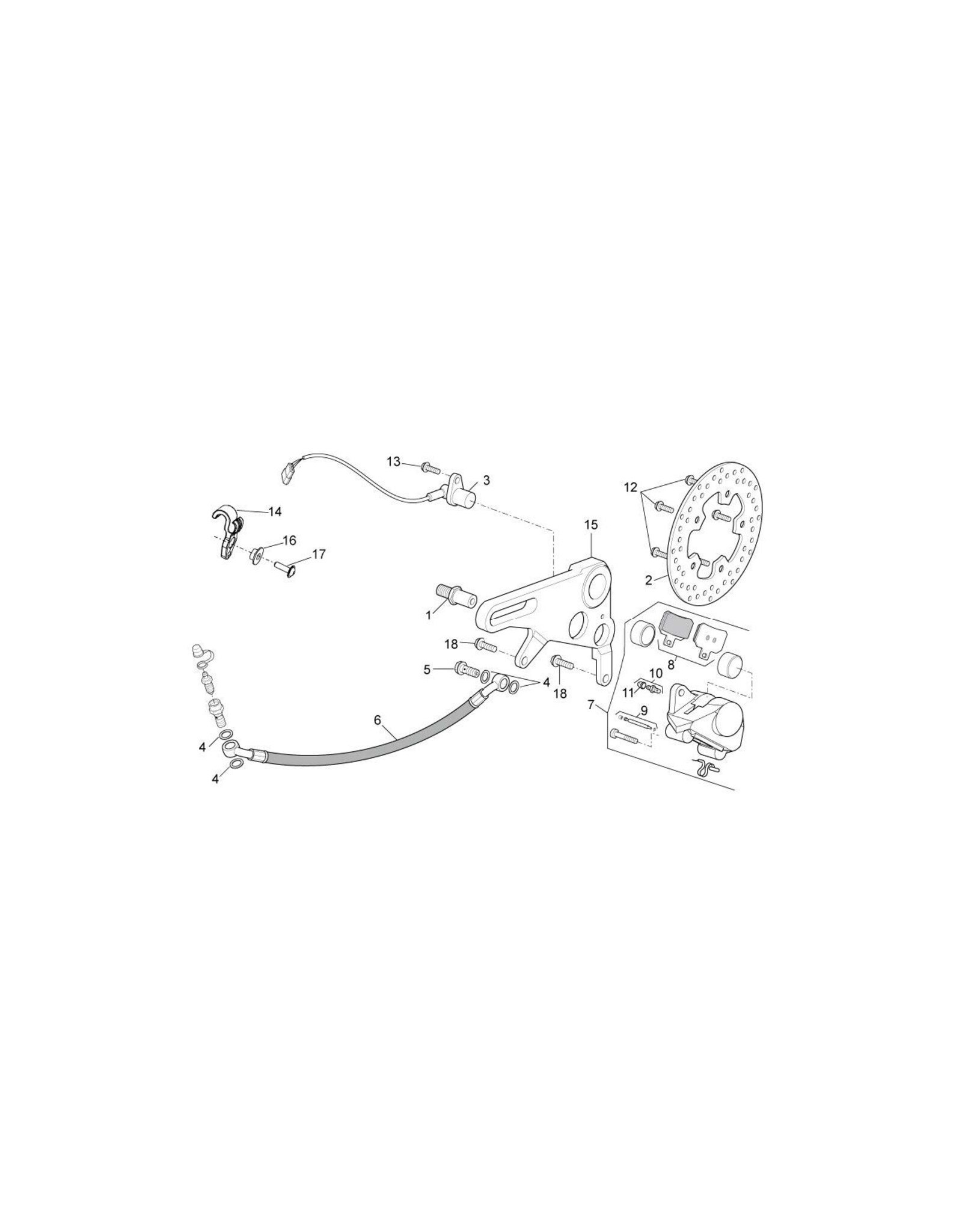 Aprilia Wheel Speed Sensor incl ABS 1D003350/859792