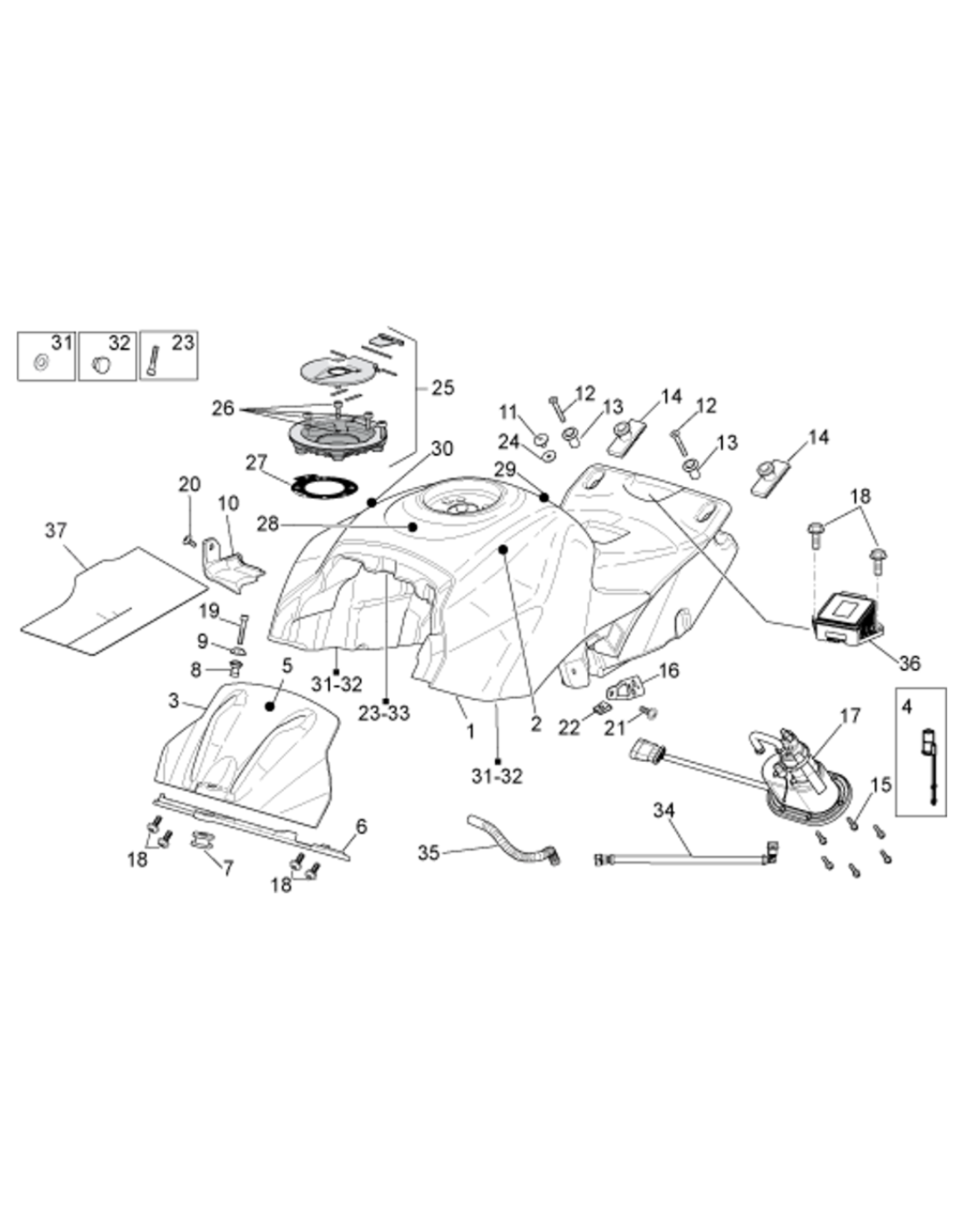 Aprilia V4 Petrol Light Indicator 899068
