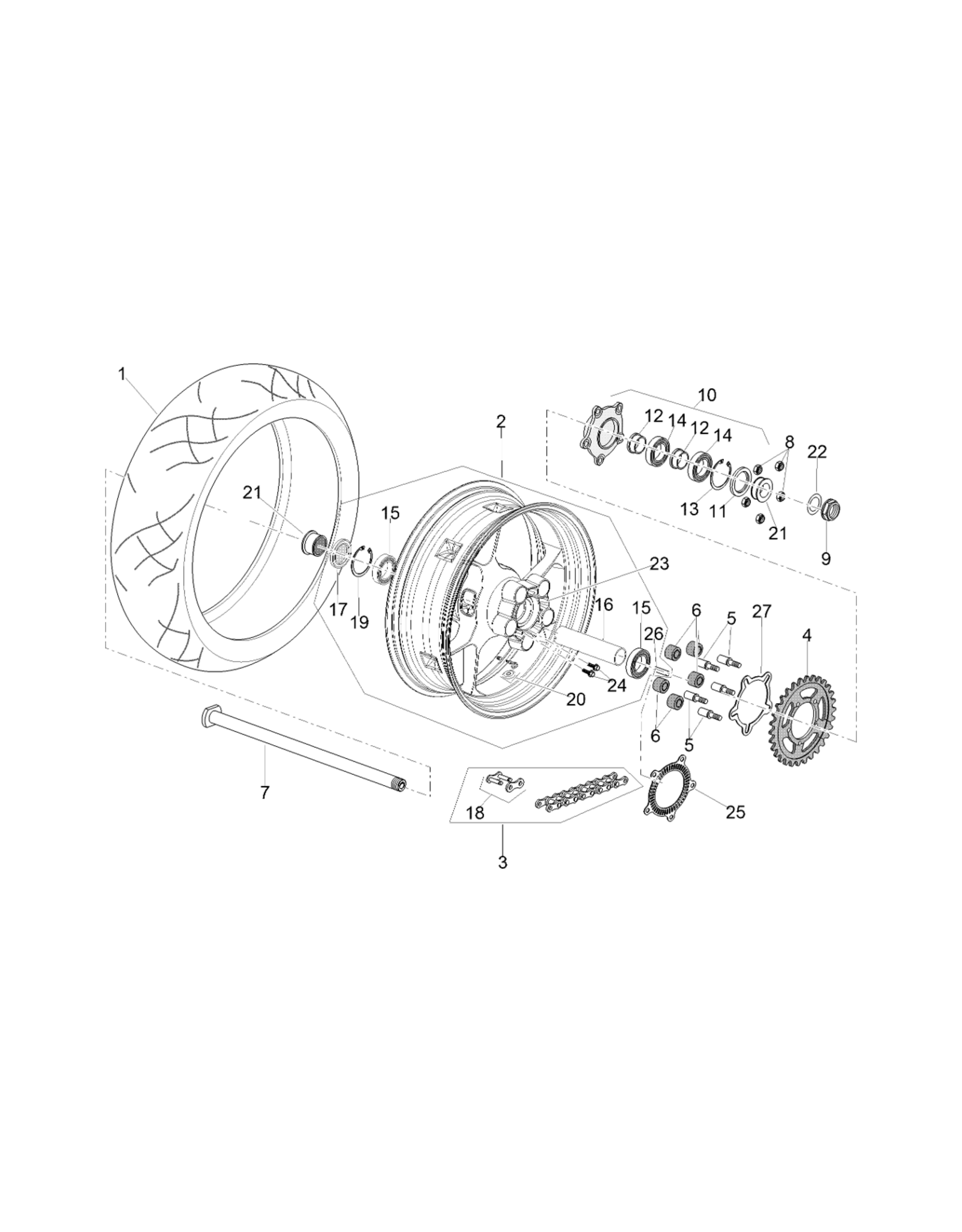Sprocket Carrier Bolt 2B002611
